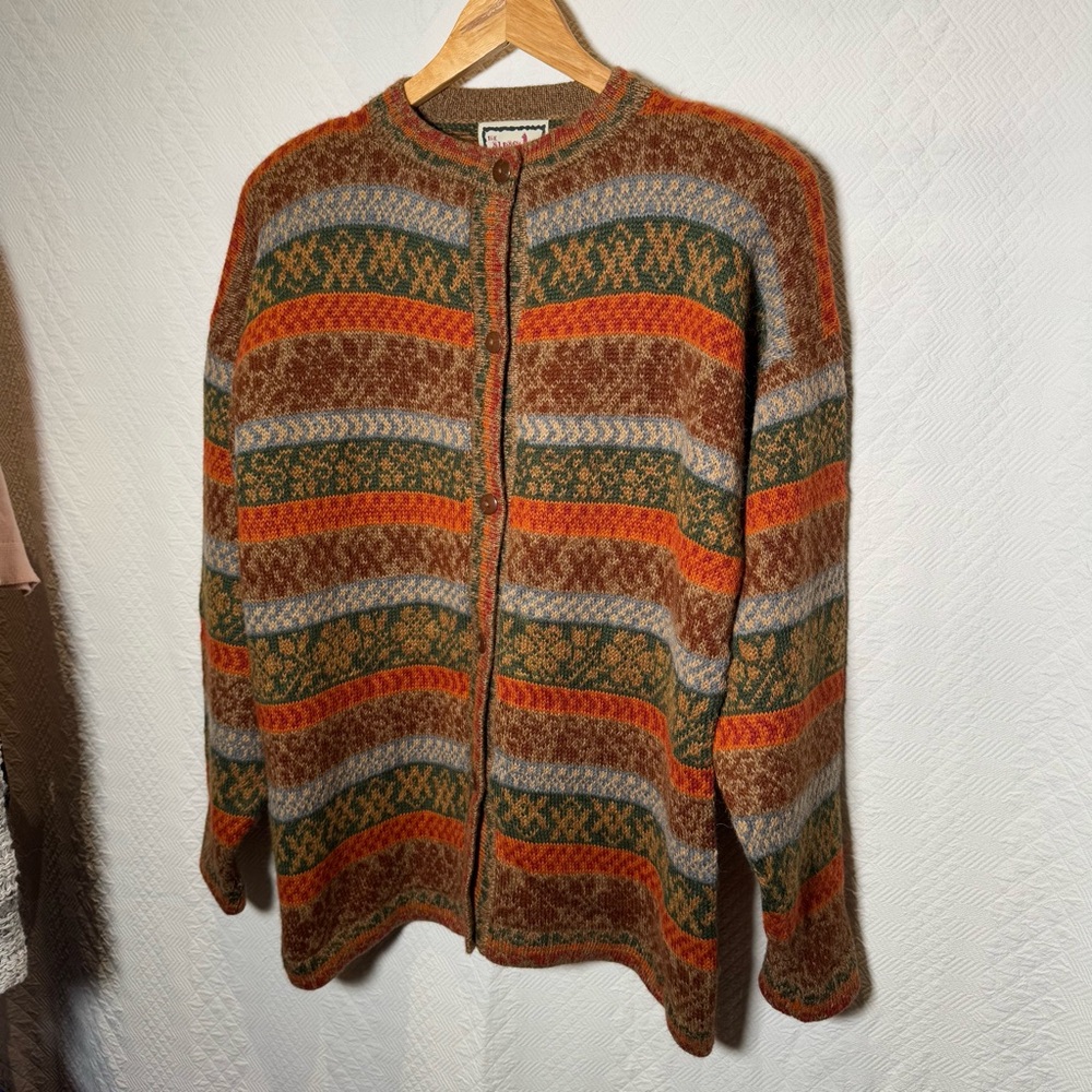 The Alpaca Connection Colorful Button Down Cardig… - image 3